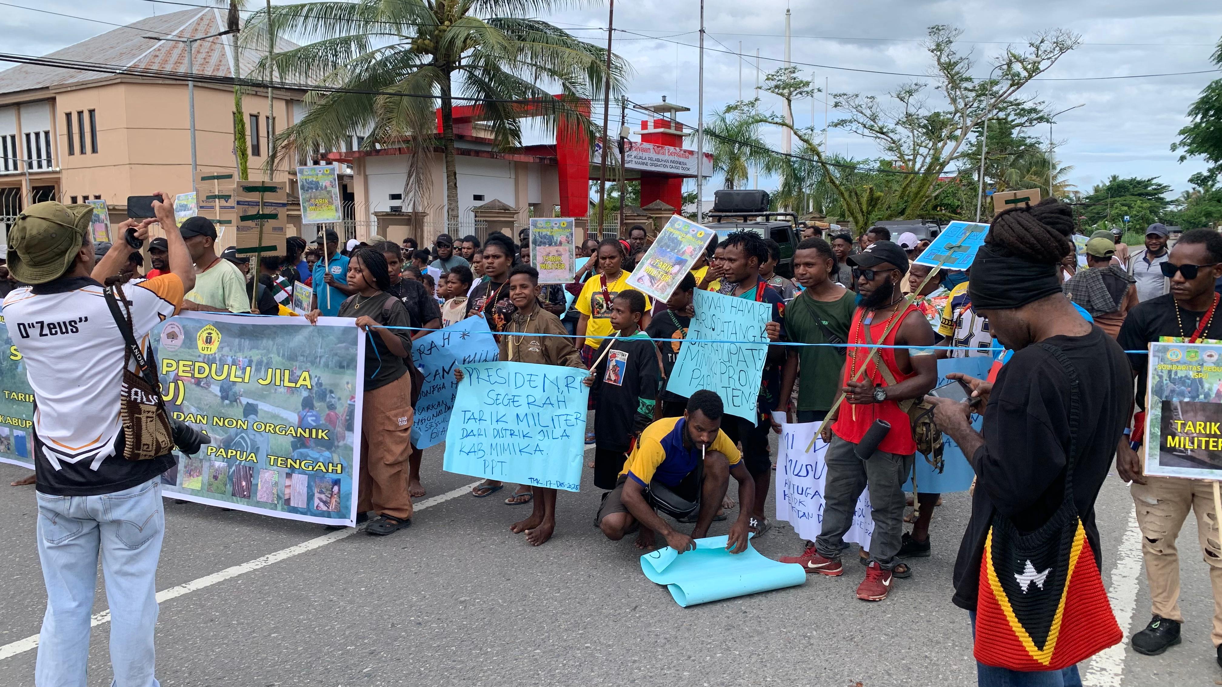 SPJ Unjuk Rasa di DPRK, Tuntut Penarikan Pasukan Militer di Distrik Jila