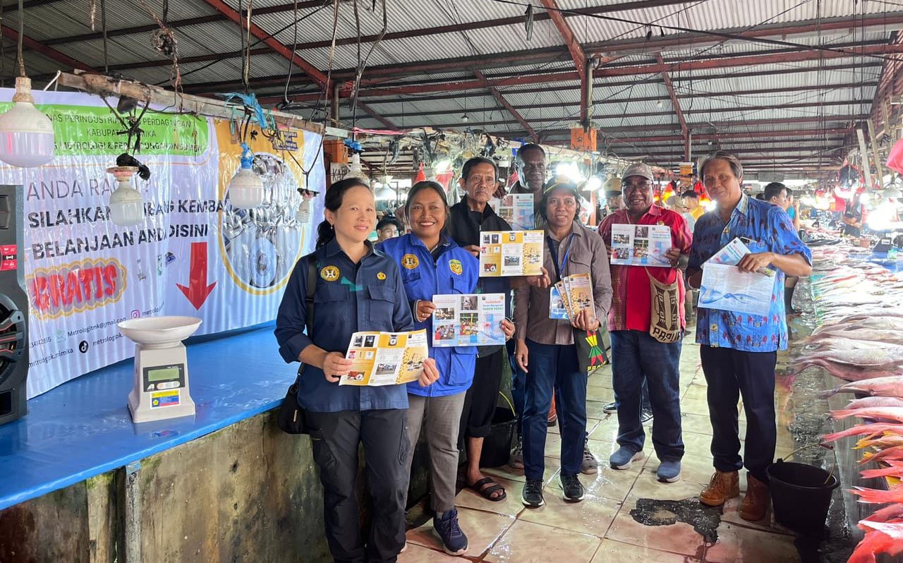 Disperindag Mimika Ingatkan Pedagang Pentingnya Timbangan yang Tepat dan Tera Sah