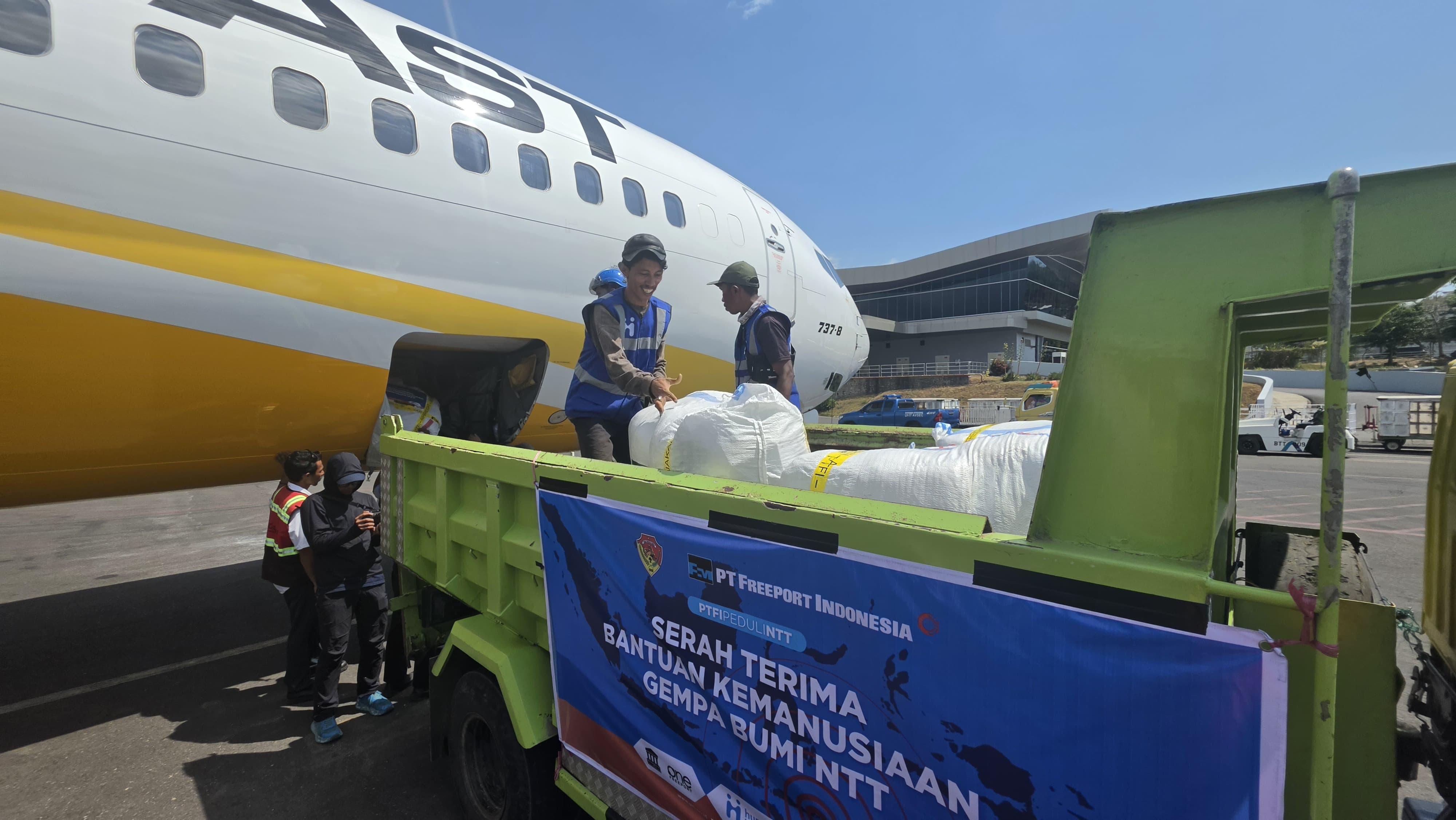 Freeport Kucurkan Rp2,5 Miliar Bantuan Kemanusiaan untuk Korban Gempa NTT