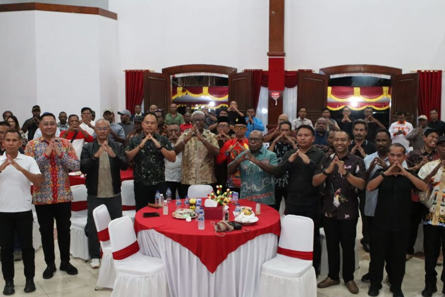 Jelang HUT ke-81 RI, Pemkab dan Forkopimda Mimika Rangkul Tokoh Masyarakat Jaga Keamanan