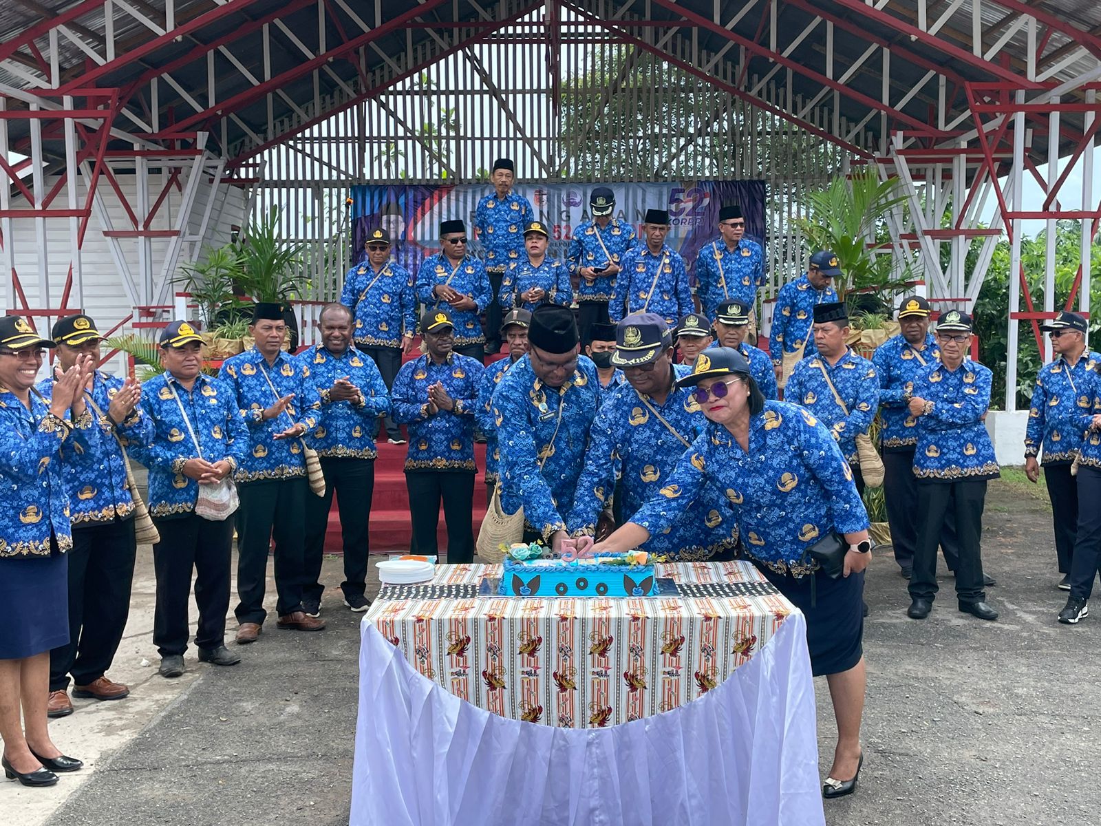 Peringati Hut Korpri Ke -52 Seluruh Korsp Pegawai Di Kabupaten Mappi Gelar Apel Gabungan