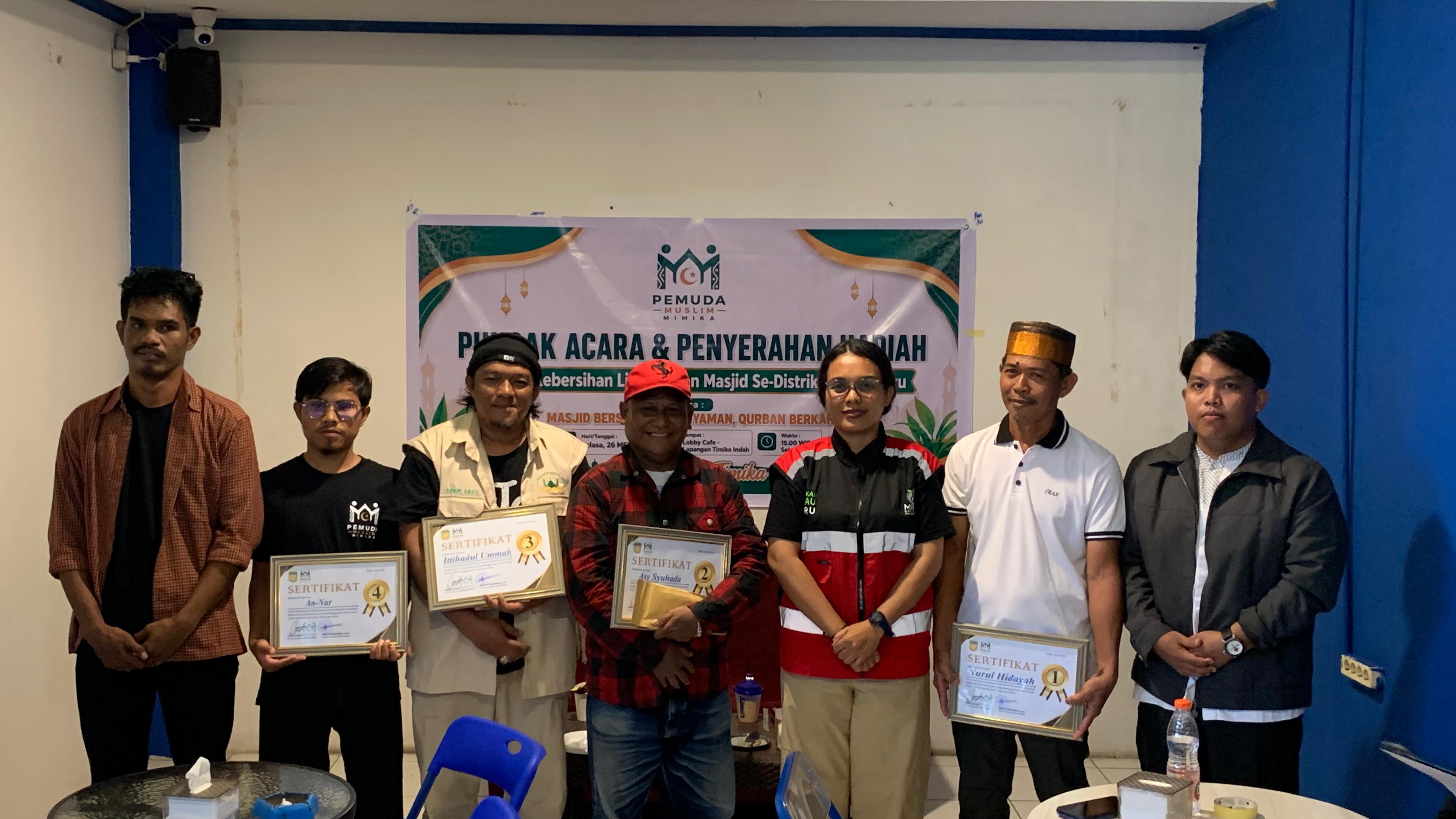 Lomba Kebersihan Jelang Iduladha, Masjid Nurul Hidayah Raih Juara 1