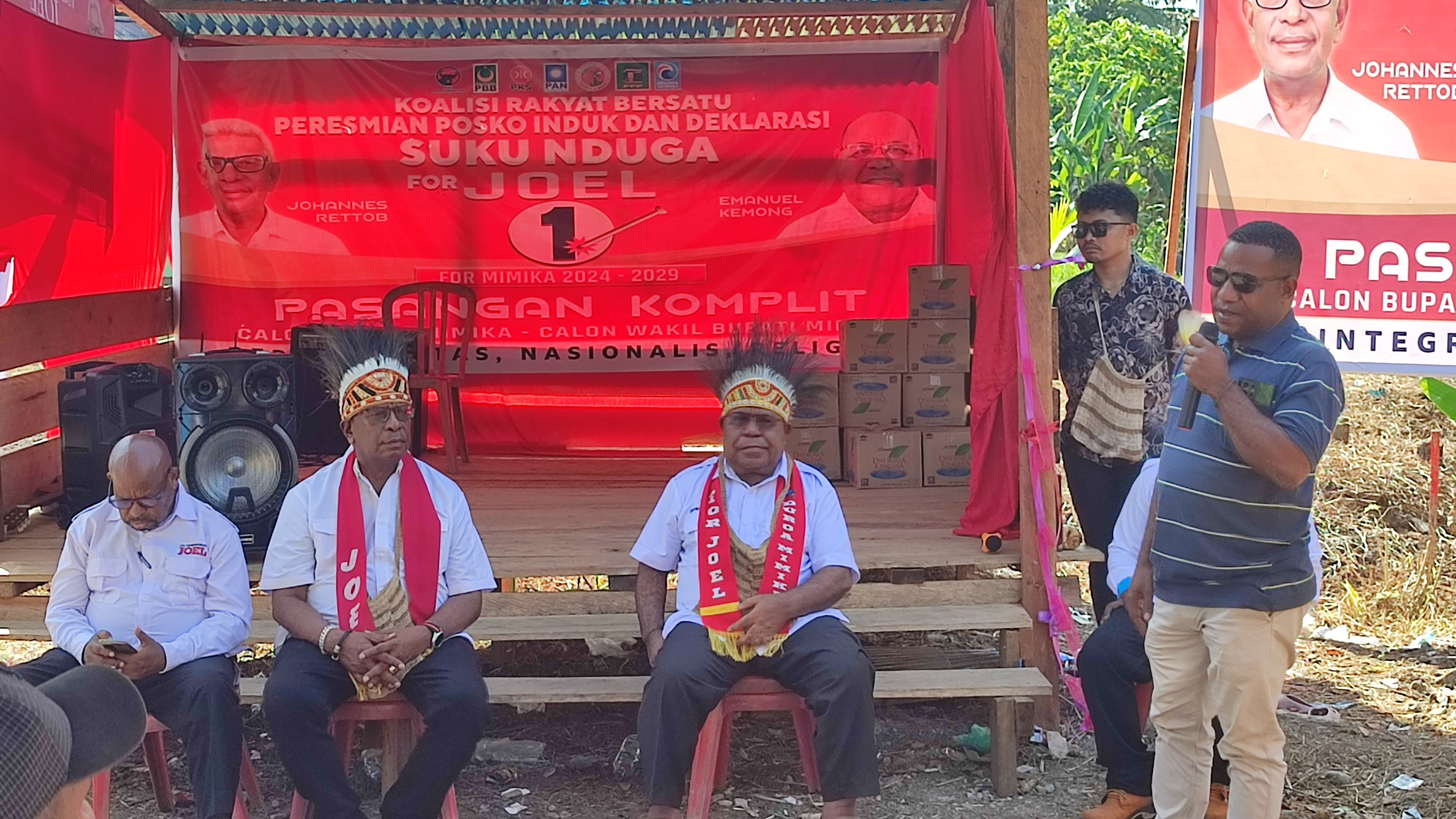 Kepala Suku Besar Nduga : Sebelum Maju Calon JOEL Selalu Ada Untuk Warga Nduga di Mimika