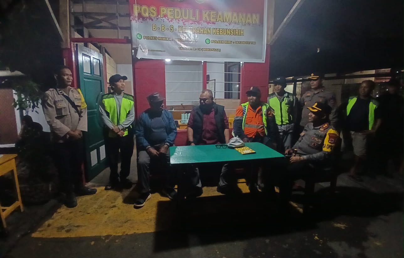 Kapolda Papua Tengah Tinjau Pos Peka di Mimika, Tekankan Pentingnya Sinergi Keamanan