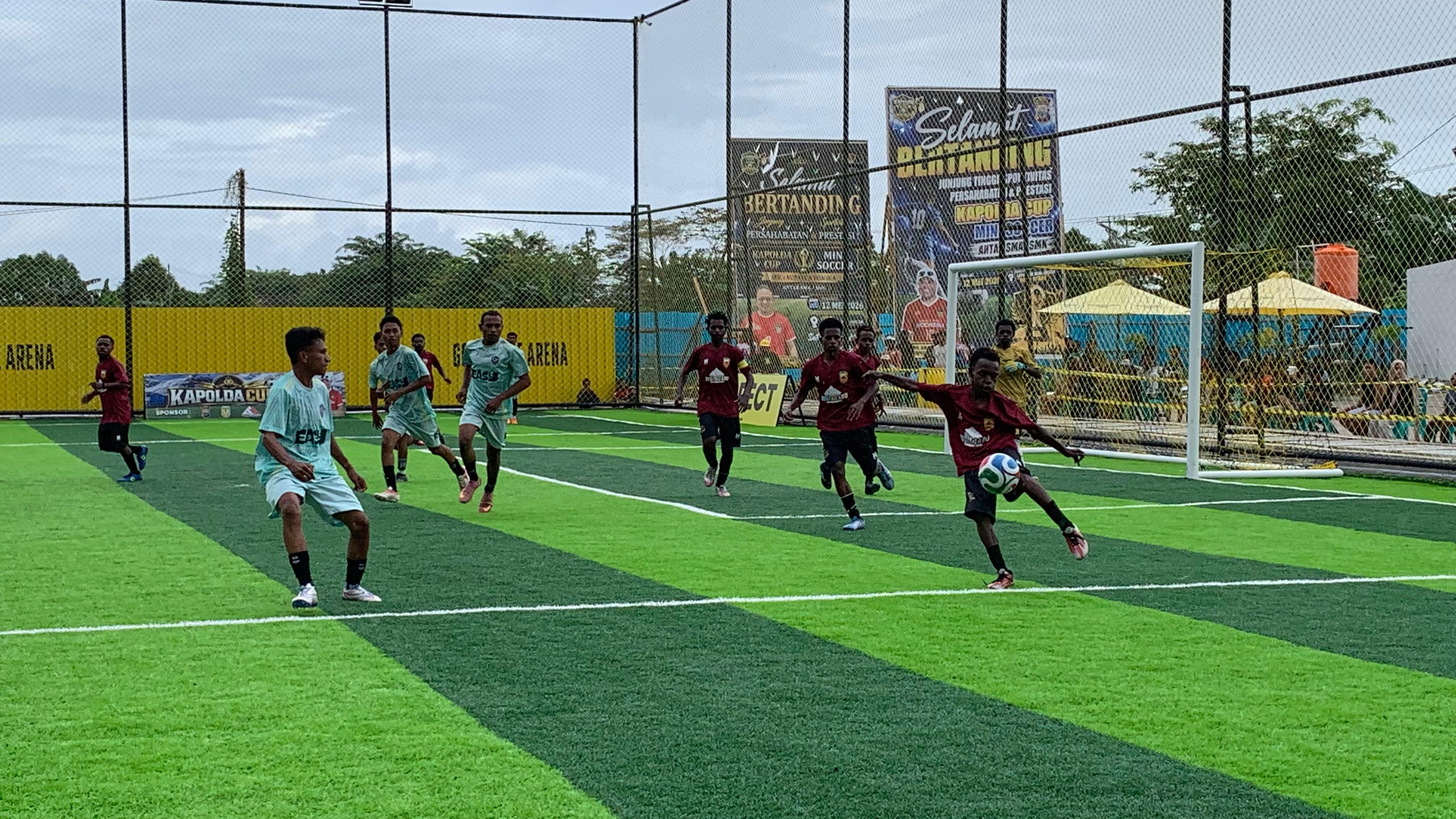 Bantai SMA YPPGI 4-1, SMA Taruna Segel Tiket Final Kapolda Cup II