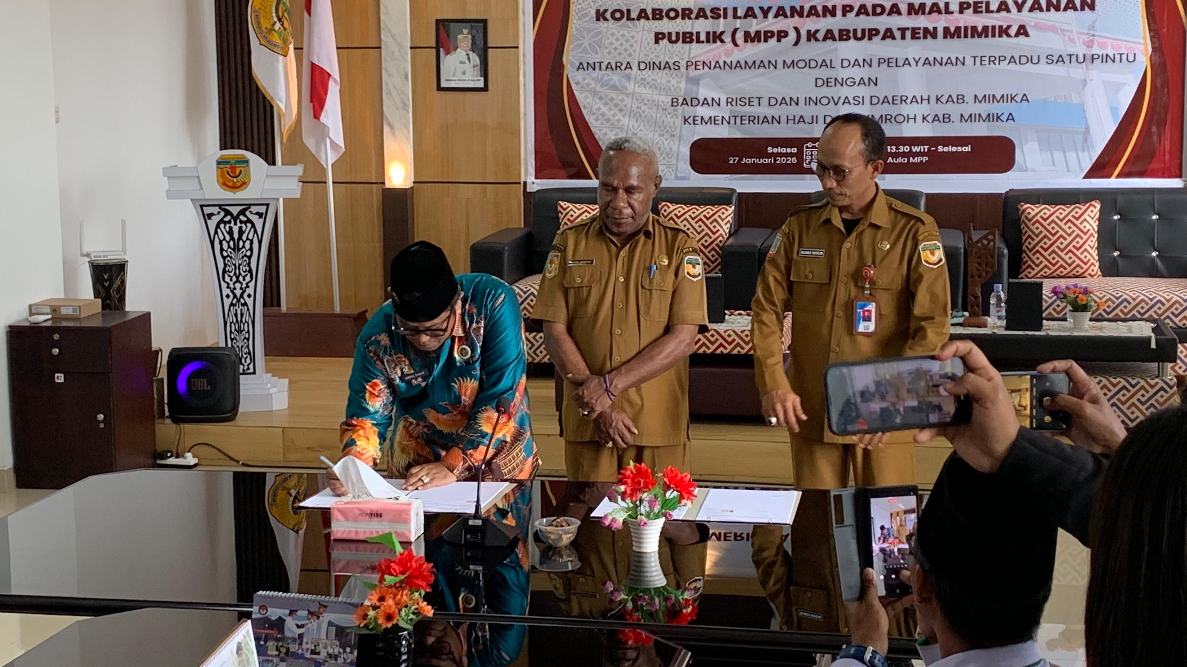 Dua Lembaga Baru Resmi Gabung MPP Kabupaten Mimika
