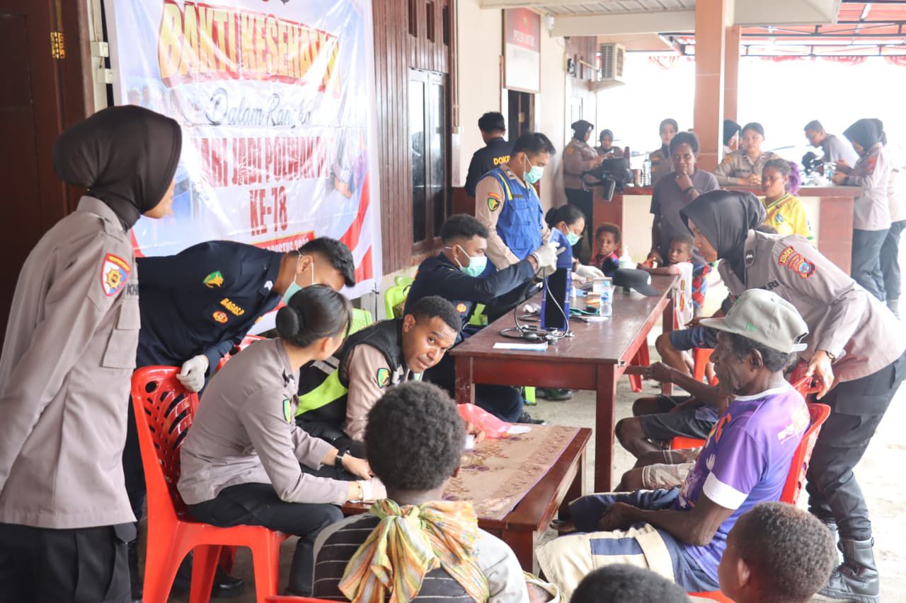 Ini Cara Polwan di Mimika Sambut Hari Jadi Polwan RI Ke-78