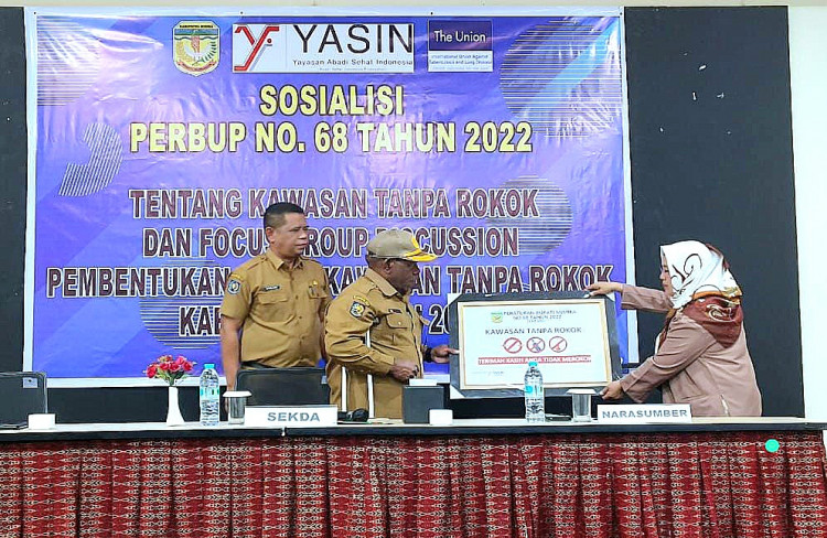 Menuju Kawasan Tanpa Rokok, Dinkes Mimika Sosialisasi Perbub 68 Tahun 2023