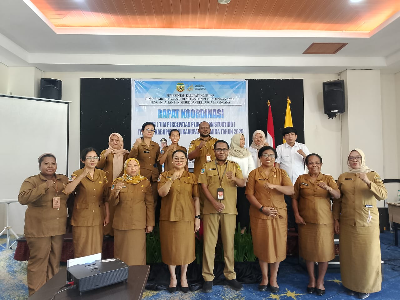 Pemberdayaan Perempuan dan Perlindungan Anak P2KB Mimika Tutup Rapat Koordinasi Percepatan Pencegahan dan Penurunan Stunting