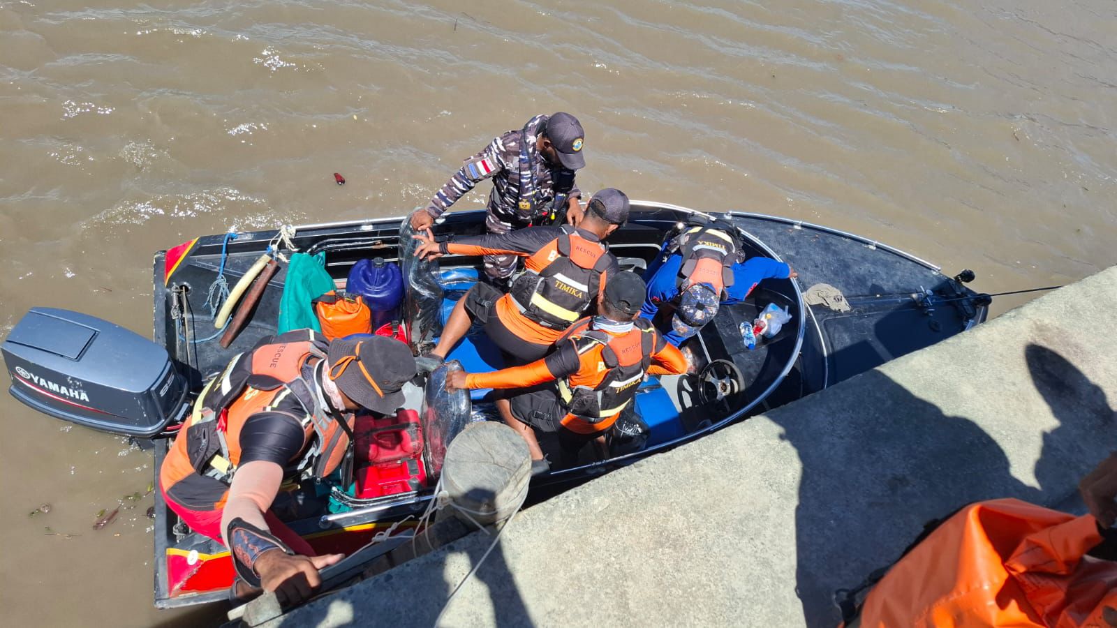Perahu Ketinting Berpenumpang 7 Orang Tenggelam di Perairan Muara Kali Asue Asmat