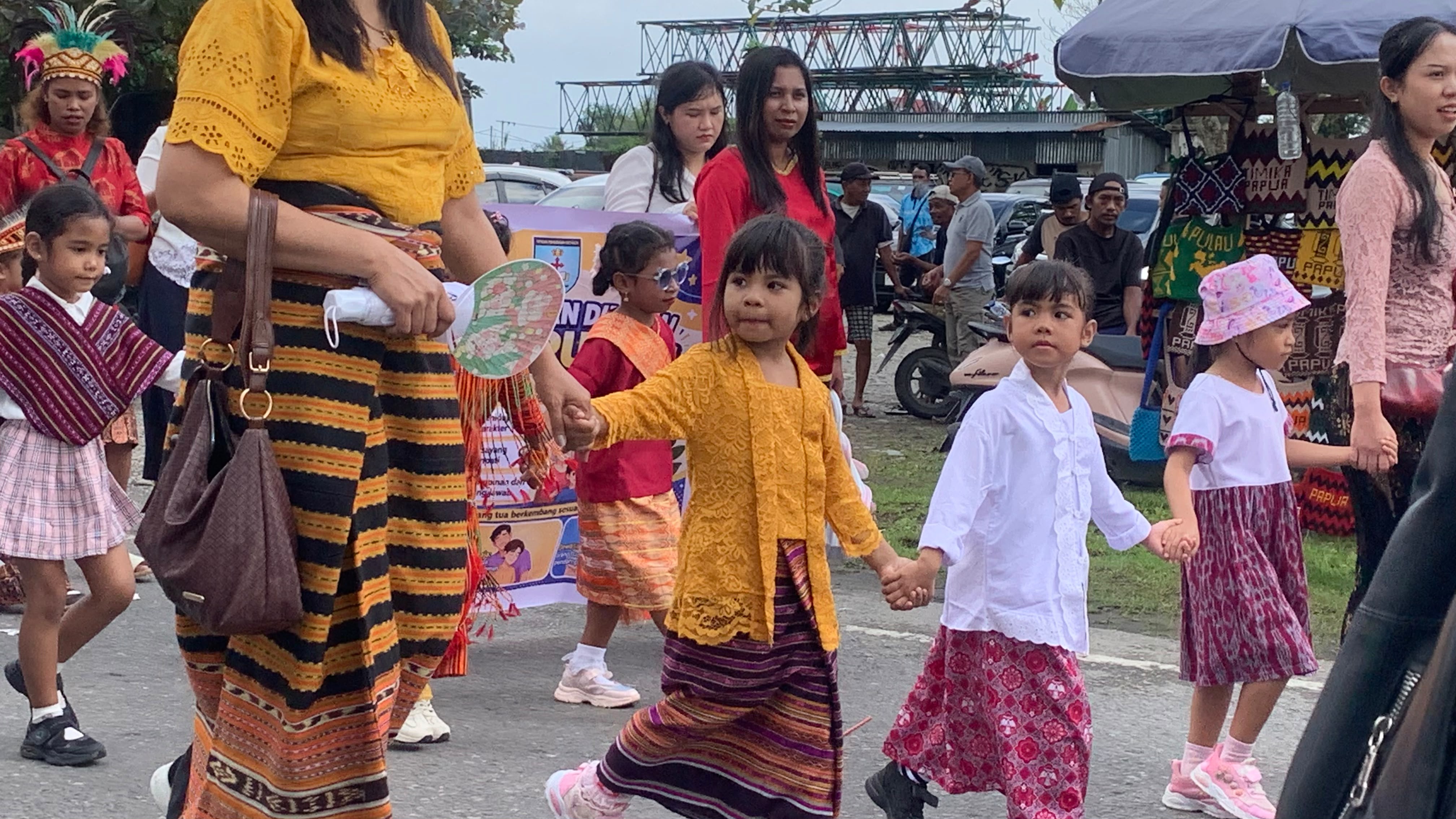 Peringati Hari Anak Nasional, 78 TK di Mimika Gelar Pawai Budaya