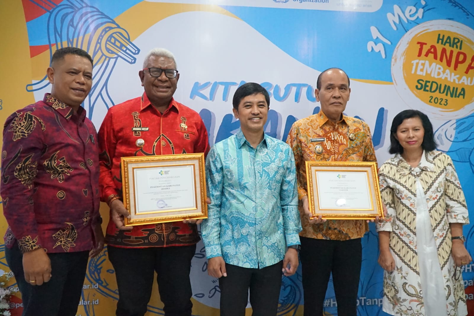 Pemkab Mimika Terima Penghargaan HTTS , Diterima Langsung Plt Bupati Mimika di Jakarta