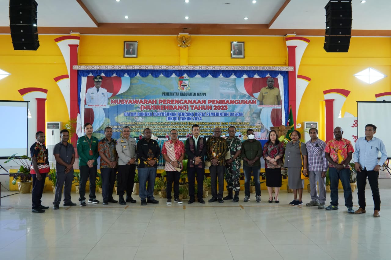 Pj Bupati Mappi Membuka Secara Resmi Musrenbang Rkpd Tahun 2024