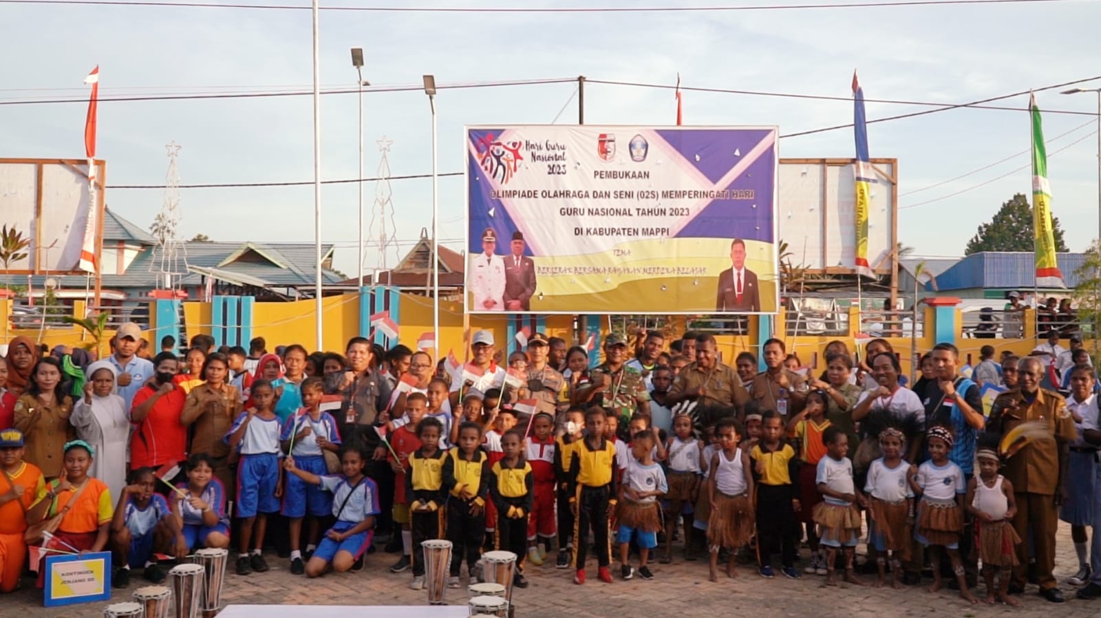 Peringati Hari Guru Nasional Pemkab Mappi Gelar O2sn