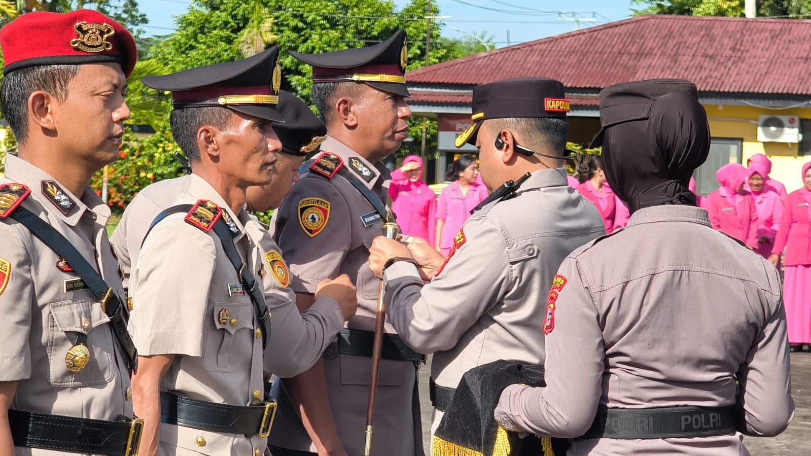 Sejumlah PJU Polres Mimika Pindah Tugas