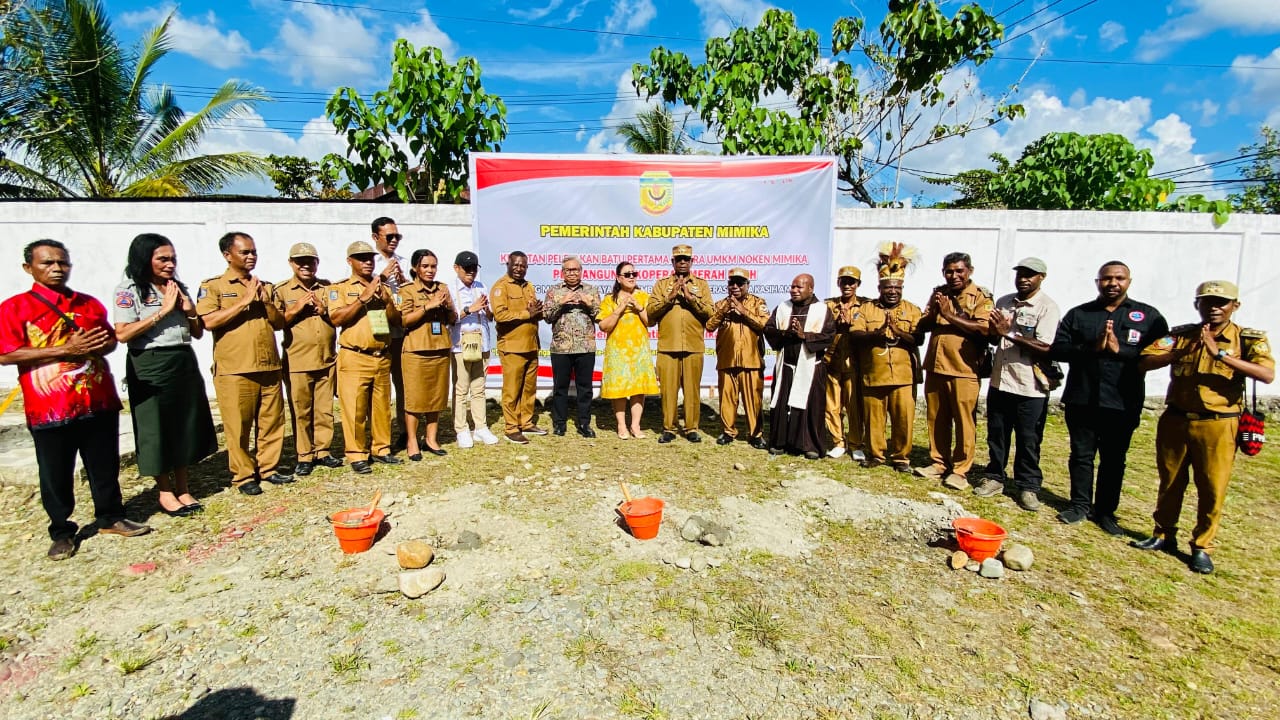Wujudkan Mimika Mandiri, Sentra UMKM Noken Resmi Dibangun