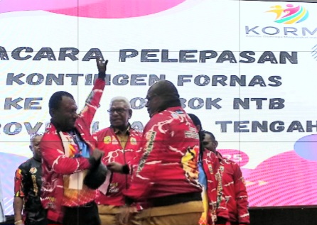 Gubernur Meki Nawipa dan Bupati Mimika Kirim Kontingen Papua Tengah ke Mandalika