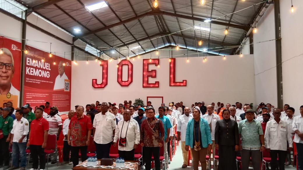 Tim Kampanye Koalisi Rakyat Bersatu Paslon Joel Dilantik, Petrus: Joel Akan Menghapus Air Mata Masyarakat Amor