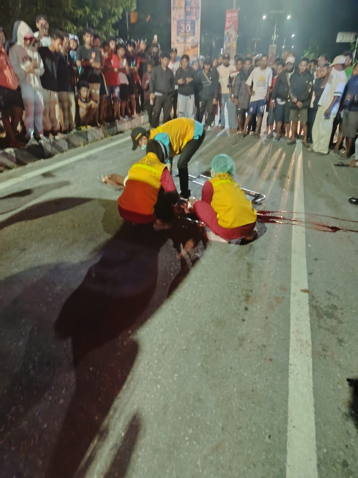 Pengendara Motor Tewas Usai Tabrak Median Jalan di Mimika