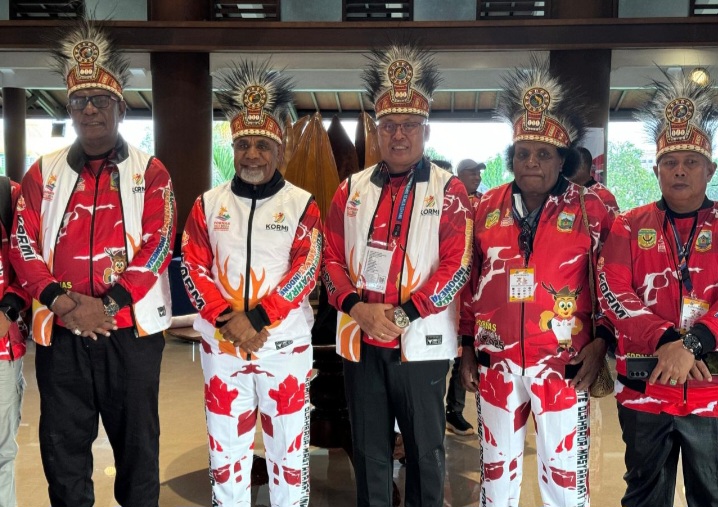 Wagub Papua Tengah Didampingi Bupati Mimika dan Wabup Nabire Hadiri Pembukaan Fornas VIII Mataram