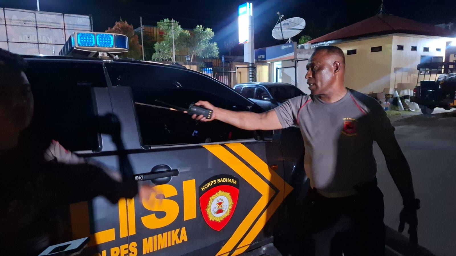 Mobil Operasional Polres Mimika Diserang Anak Panah di Kwamki Narama