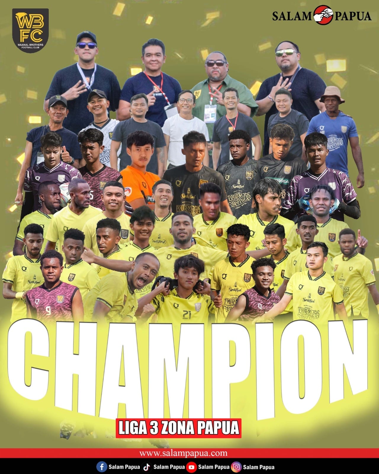 WBFC Champion Liga 3 Zona Papua, Ini Kisah Lengkapnya