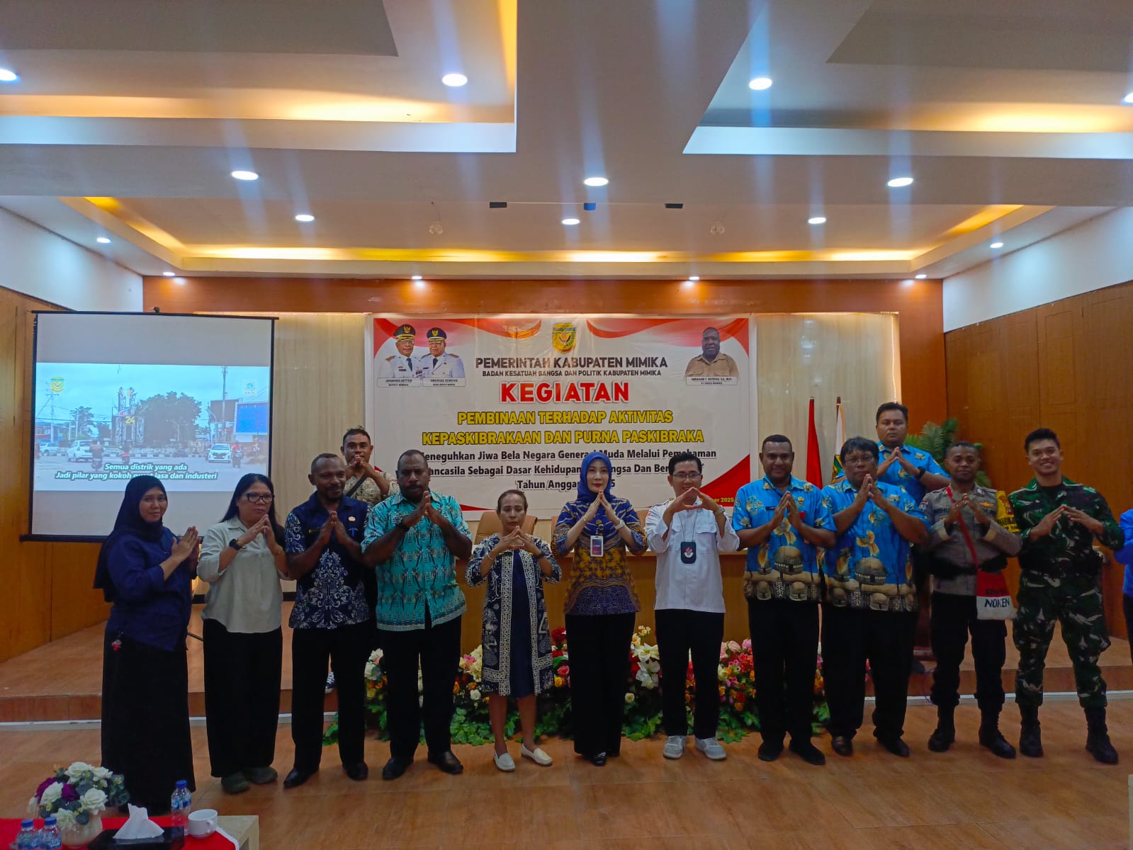 Pembinaan Kepaskibrakaan dan Purna Paskibra di Mimika Tingkatkan Jiwa Bela Negara