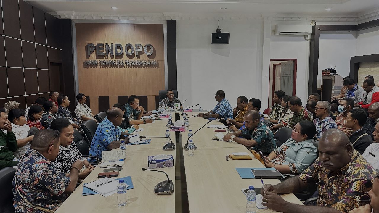 Pj Bupati Mappi Pimpin Rakor Monev Apbd Tahun 2023
