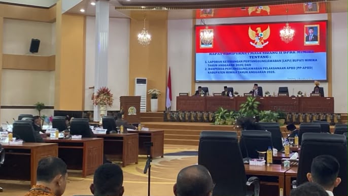 Paripurna LKPJ: Belanja Modal di Lingkup Pemkab Mimika Pada 2025 Masih Tersendat