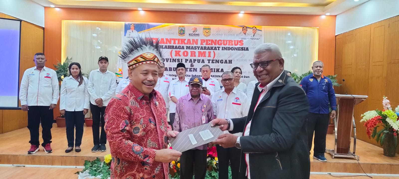 Pengurus Kormi Papua Tengah dan Mimika Dilantik Langsung Ketua KORMI Pusat