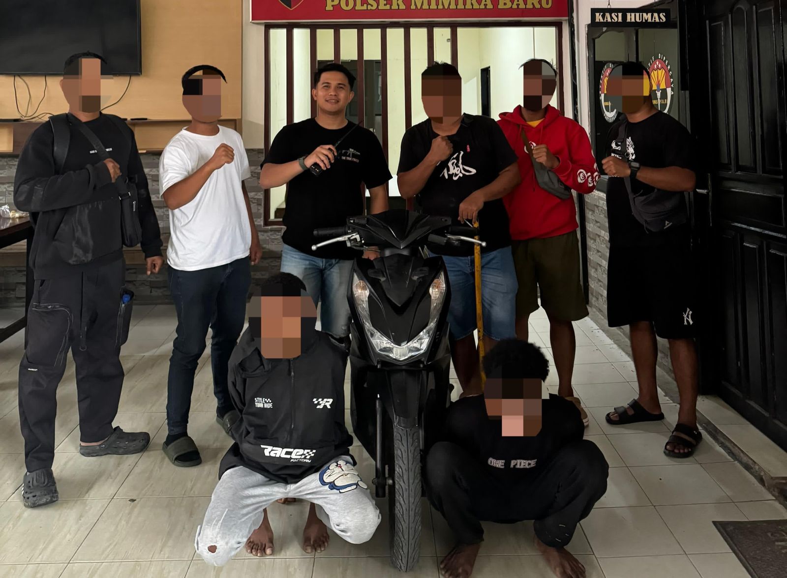 Polsek Mimika Baru Ringkus Komplotan Curanmor, Dua Pemuda Ditangkap