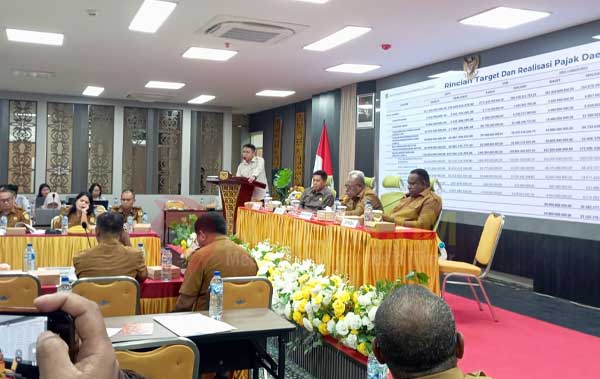Tindak Lanjut Temuan BPK, Bapenda Mimika Rakor dengan Dishub, Disperindag dan PLN