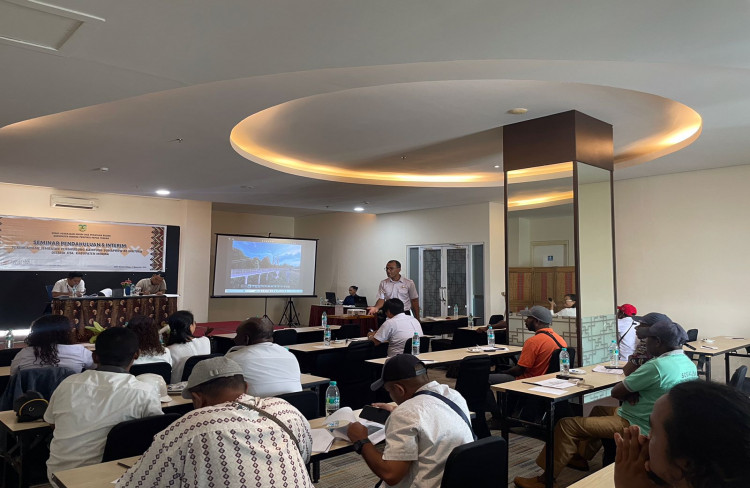 Dinas PUPR Mimika Lakukan Seminar Pendahuluan Rencana Pembangunan Jembatan Penghubung di Distrik Jita